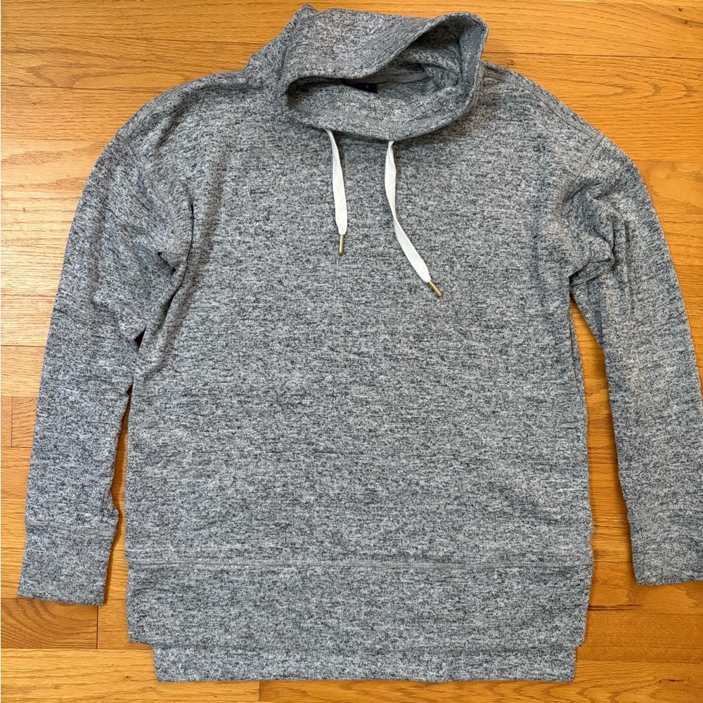 Gray tunic sweater